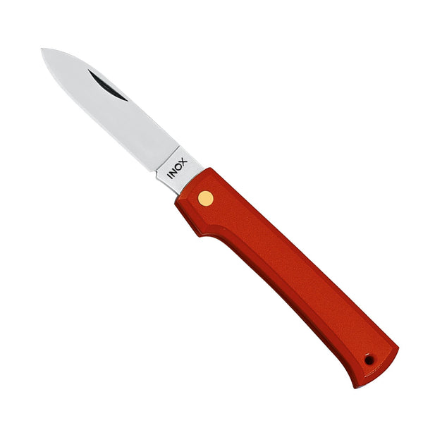 FoxKnives INOX Pocket Knife Drop Point 420C Stainless Steel Nylon Handle