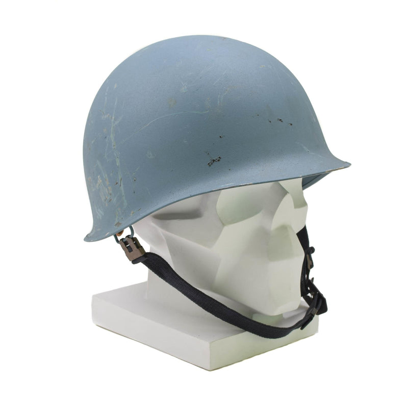Original Military Belgian Steel Helmet M51 tactical combat inner pvc Light Blue
