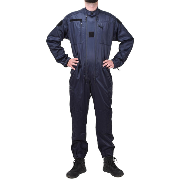Original French police department blue coverall anti-static officer jumpsuit NEW