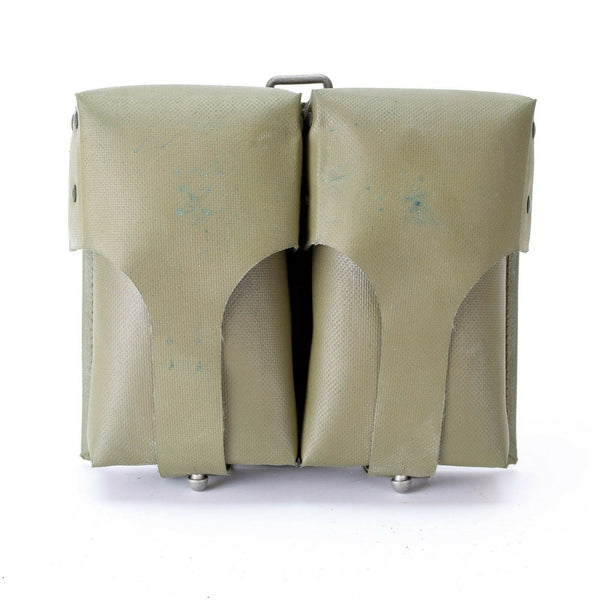 Original German army ammo magazines pouch double pvc coated mags mag Olive OD