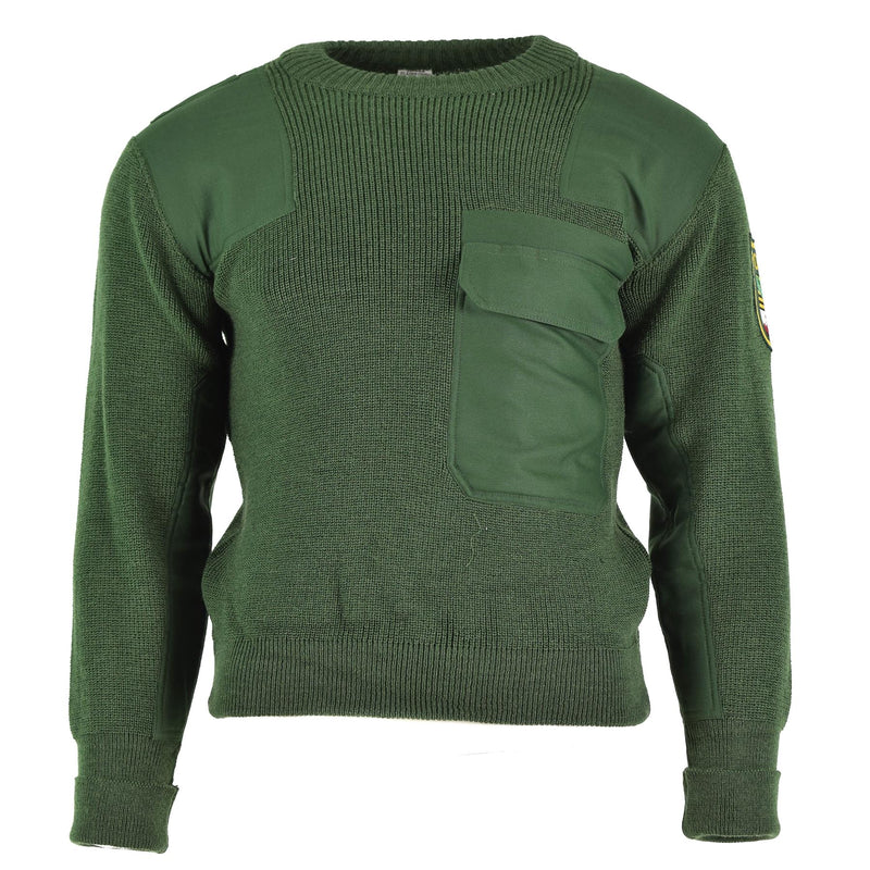 Genuine German army troops sweater green pullover military issue BDU jumper NEW