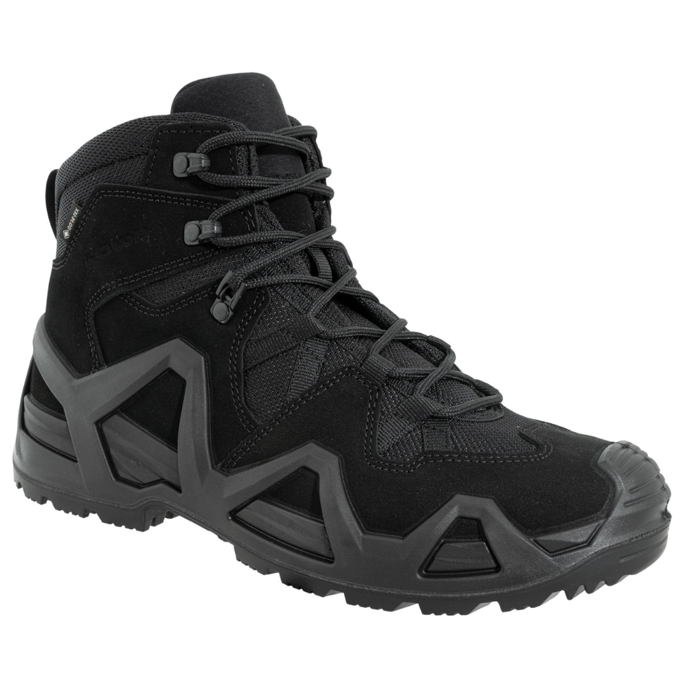 LOWA Zephyr MK2 GTX Mid Combat Boots GORE TEX Waterproof Abrasion Resist Black