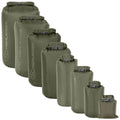 Original Scottish Military Dry Bags 1L–40L Roll Top Quick Release Buckle Olive