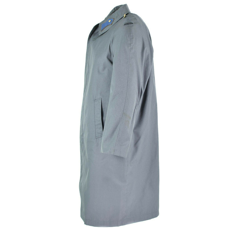 Genuine Austrian army coat trenchcoat military issue long grey jacket