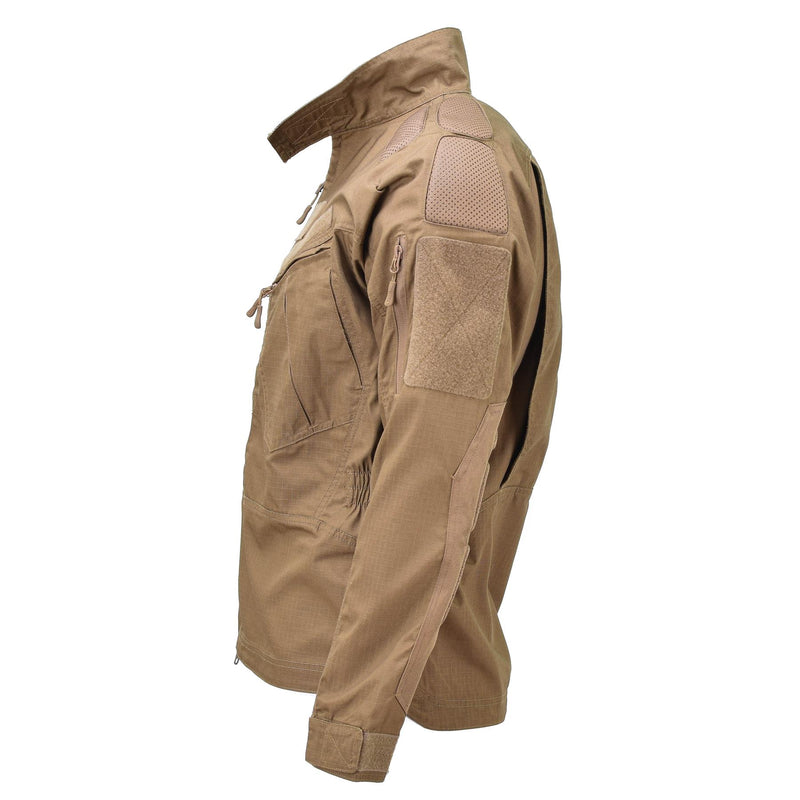 Mil-Tec Brand Military style ripstop dark coyote combat troops jacket chimera