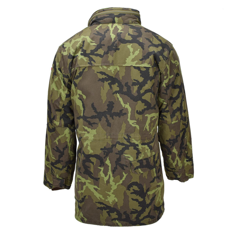 Origial Czech Military Parka style Jacket Linning Faux fur M95 Camouflage
