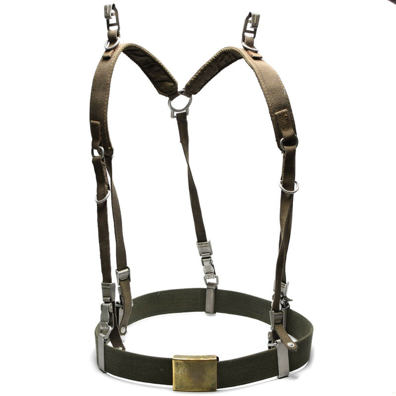 German army Y-strap suspenders belt webbing set system tactical harness pack