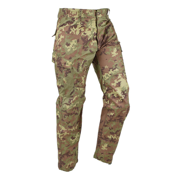 Genuine Italian Military combat pants field troops ripstop BDU vegetato trousers