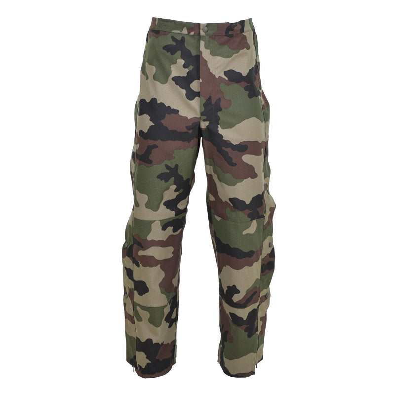 Genuine French army rain pants waterproof trilaminate overall with braces NEW