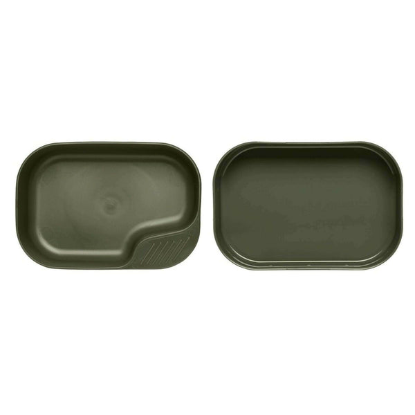 Brand Swedish Wildo camp a box only Olive green camping kit plates lightweight