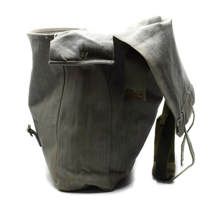 Original British army M37 haversack canvas grey pack military large side bag