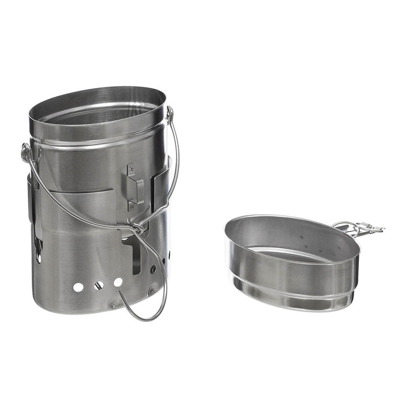 MFH Swedish army Trangia mess kit Repro M40 stainless steel 1.5l camping burner