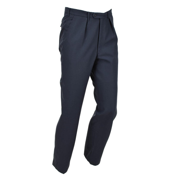 Original Swedish Army Dress blue Pants formal classic trousers uniform zip NEW