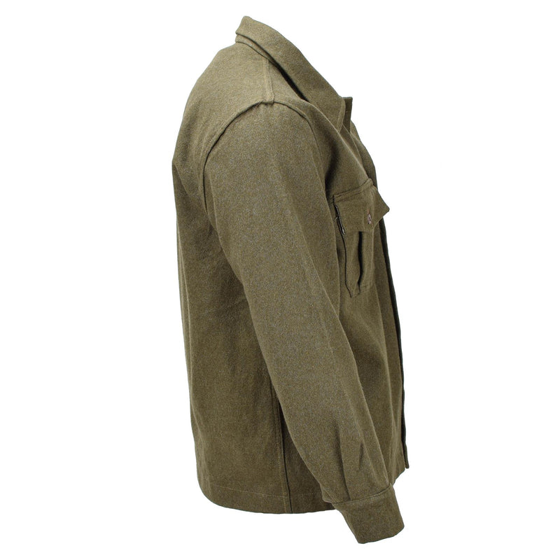 Original Italian formal jacket olive wool uniform vintage adjustable cuffs