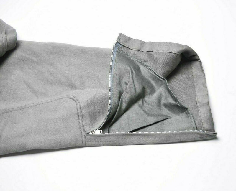 Genuine Italian army coverall suit military grey overall jumpsuit zip-front NEW