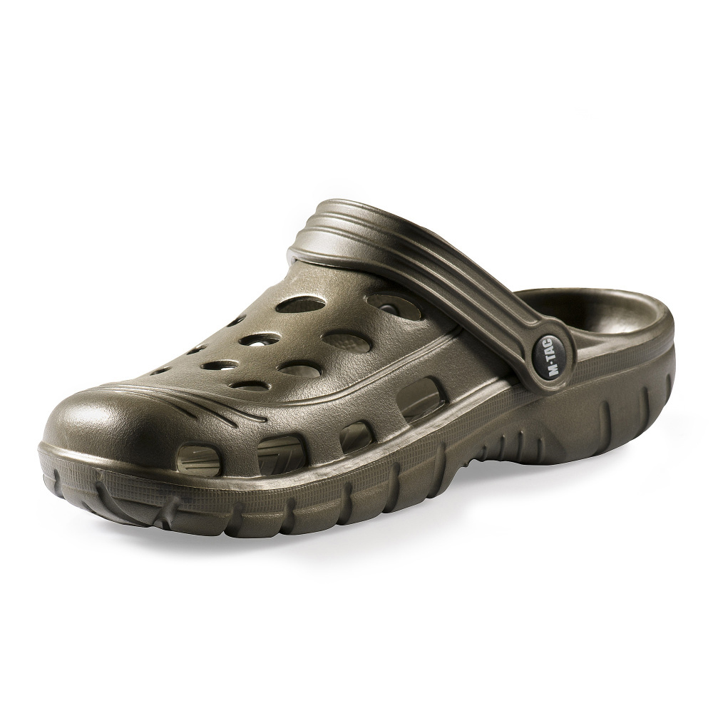 M-TAC EVA Clogs Snug Fit Lightweight Outdoor Camping Shoes Heel Strap Olive