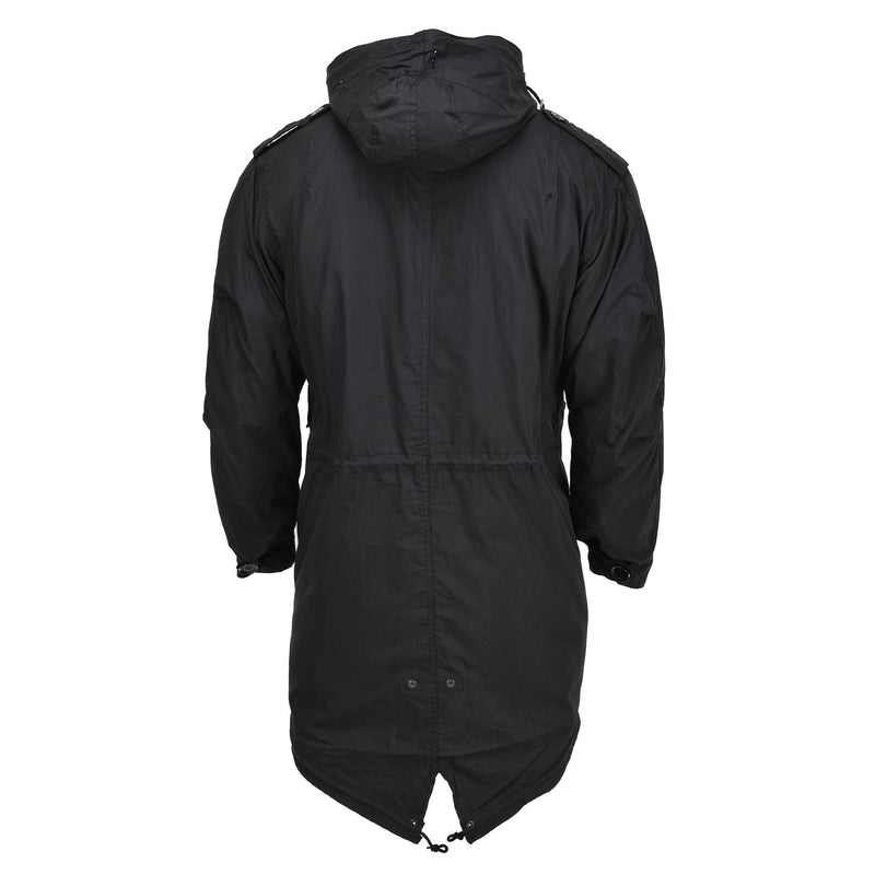 MIL-TEC Brand U.S. Military style parka M51 shell hooded quilted liner black NEW