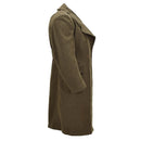 Original Canadian Army Wool Overcoat Military Surplus Vintage Olive Green