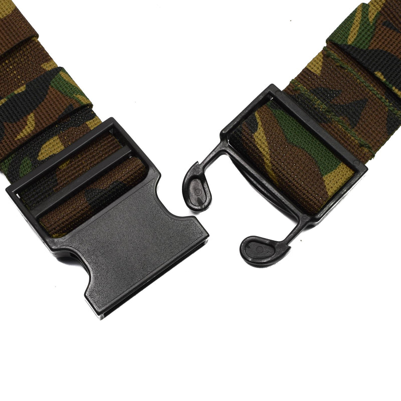 Original Dutch army field troops tactical belt military webbing woodland NEW