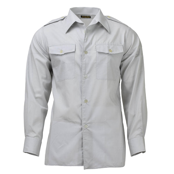 Original Austrian army classic shirts gray long sleeve lightweight uniform NEW