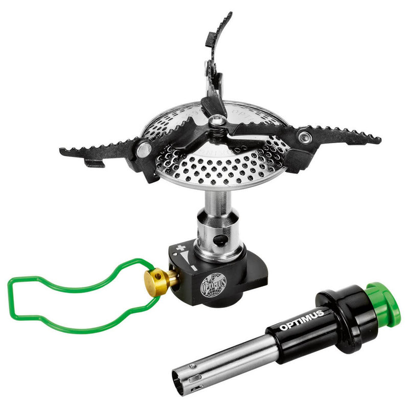 Optimus Crux Lite Camping Hiking Camp Stove + Piezo Compact Foldable Lightweight