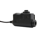 EARMOR M51 PTT Communication Adapter Kenwood 2-Pin Radio Connector Black