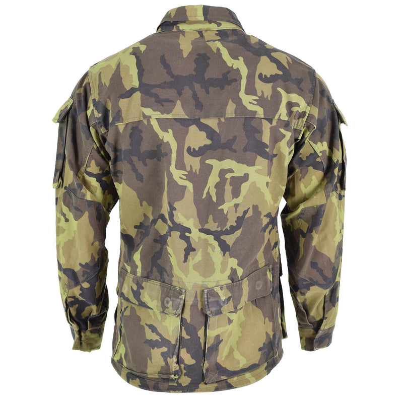 Original Czech army troops field jacket leaf camo pattern parka military surplus
