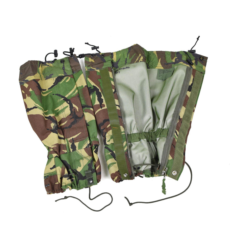 Original British army DPM camouflage gaiters waterproof STANDART size
