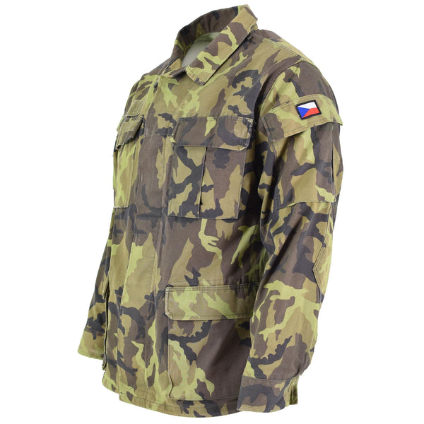 Original Czech army troops field jacket leaf camo pattern parka military surplus