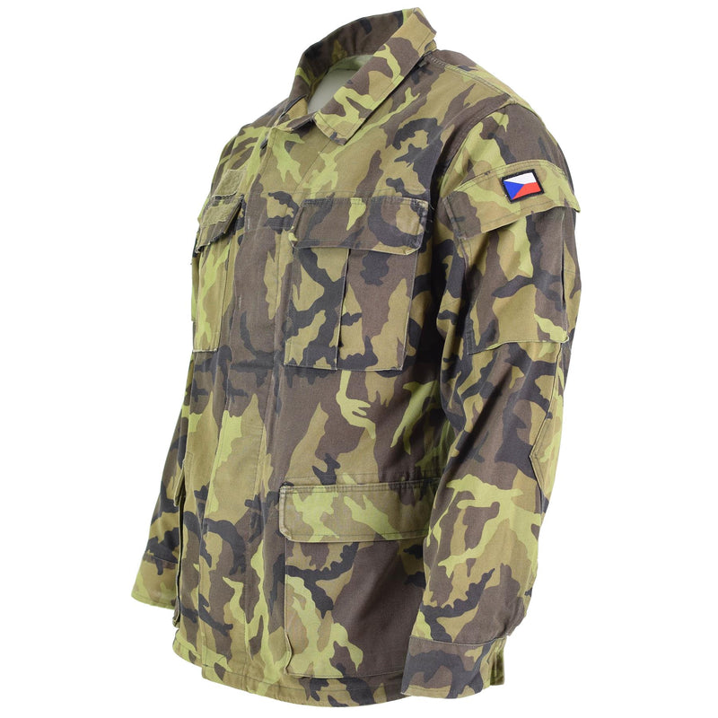 Original Czech army troops field jacket leaf camo pattern parka military surplus