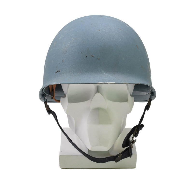 Original Military Belgian Steel Helmet M51 tactical combat inner pvc Light Blue