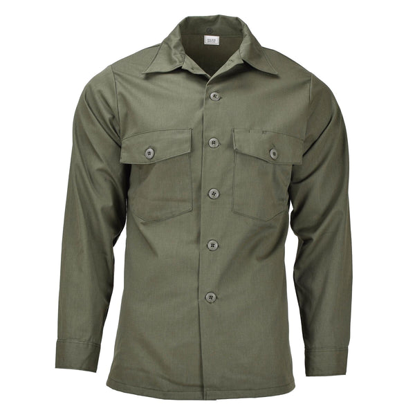 Original U.S. army long sleeve tactical shirt olive fatigue military field NEW
