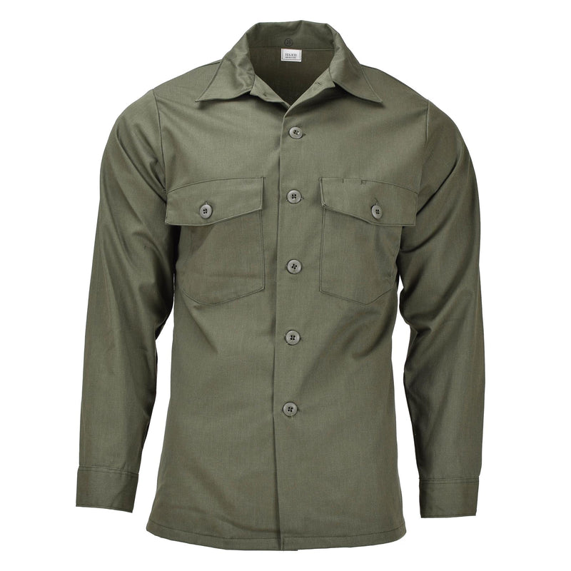 Original U.S. army long sleeve tactical shirt olive fatigue military field NEW