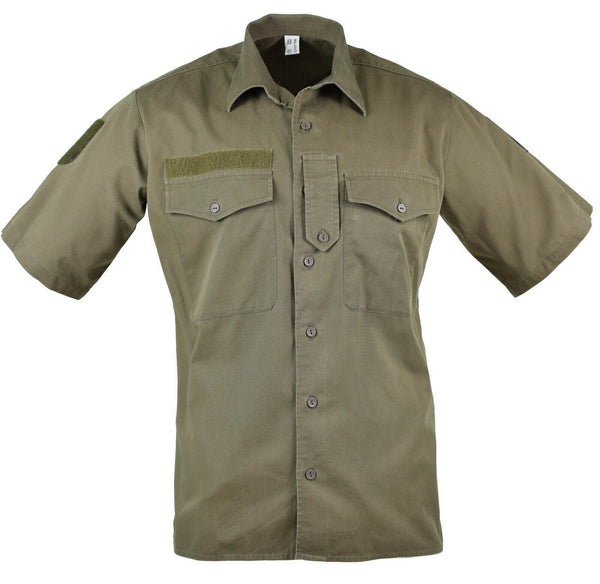 Genuine Austrian army shirt M65 O.D Military combat Short sleeve Olive BDU