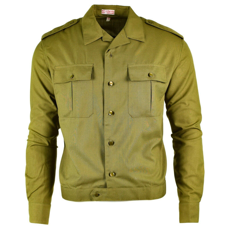 Genuine Hungarian army shirt Khaki officer Military long sleeve NEW