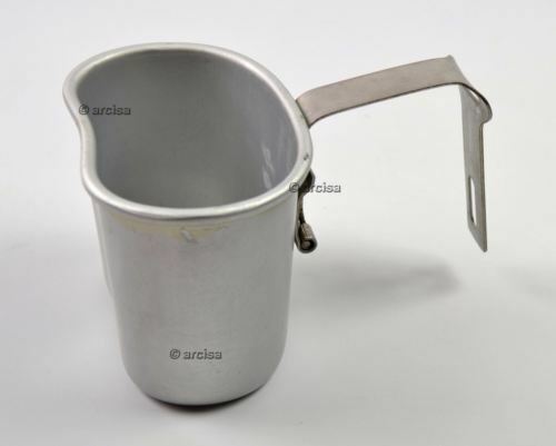 Original Belgian army canteen cup mug mess Aluminum pot bushcraft like US M1910