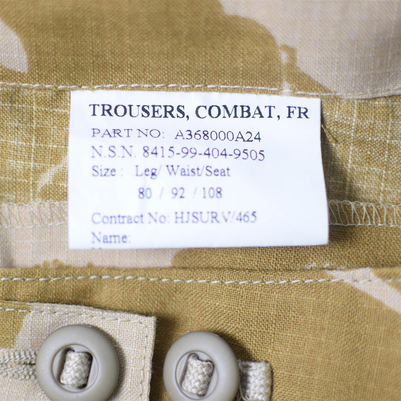 Genuine British army combat pants DPM Desert trousers Ripstop Fire Retardant NEW