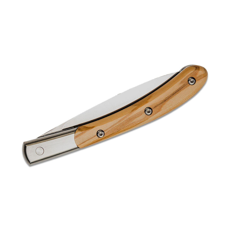 Fox Knives Brand Italy Elite folding knife tainless steel N690CO Olive wood