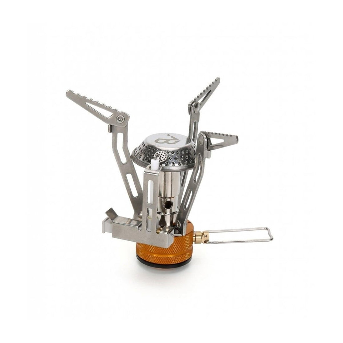A.Blochl portable camping gas burner stove foldable piezo ignition titanium NEW