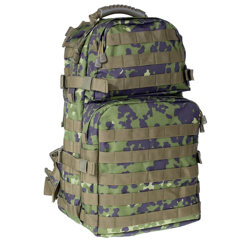 A.Blochl large 40L U.S. Assault backpack in M84 camouflage with Molle loops and padded straps for tactical use