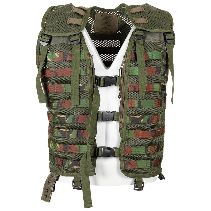 Original Dutch Military tactical vest molle attachment DMP woodland camouflage