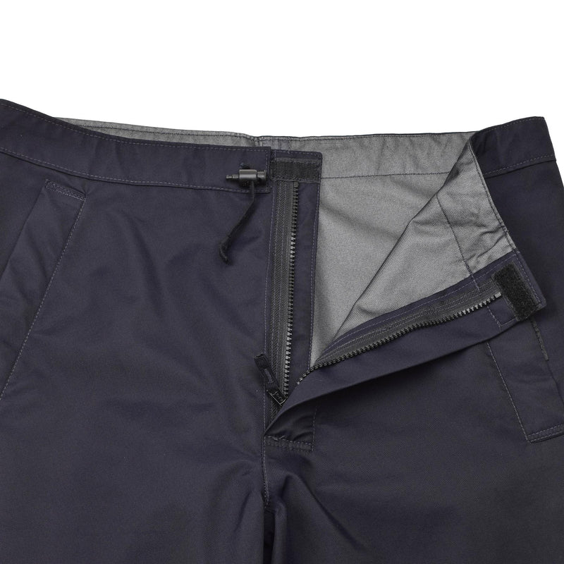 Genuine British Police rain trousers outdoor waterproof wet weather pants blue