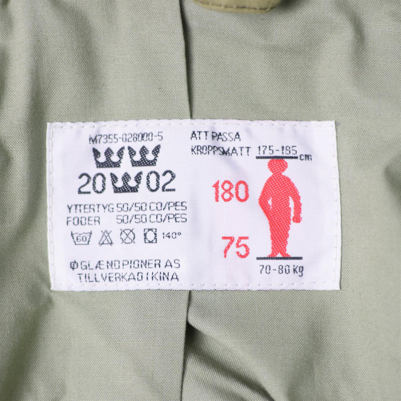 Original Swedish army M90 jacket splinter camouflage field combat tanker NEW