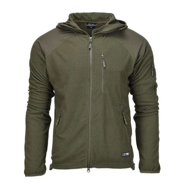 Blochl Brand Military style fleece thermal jacket hooded reinforced olive NEW