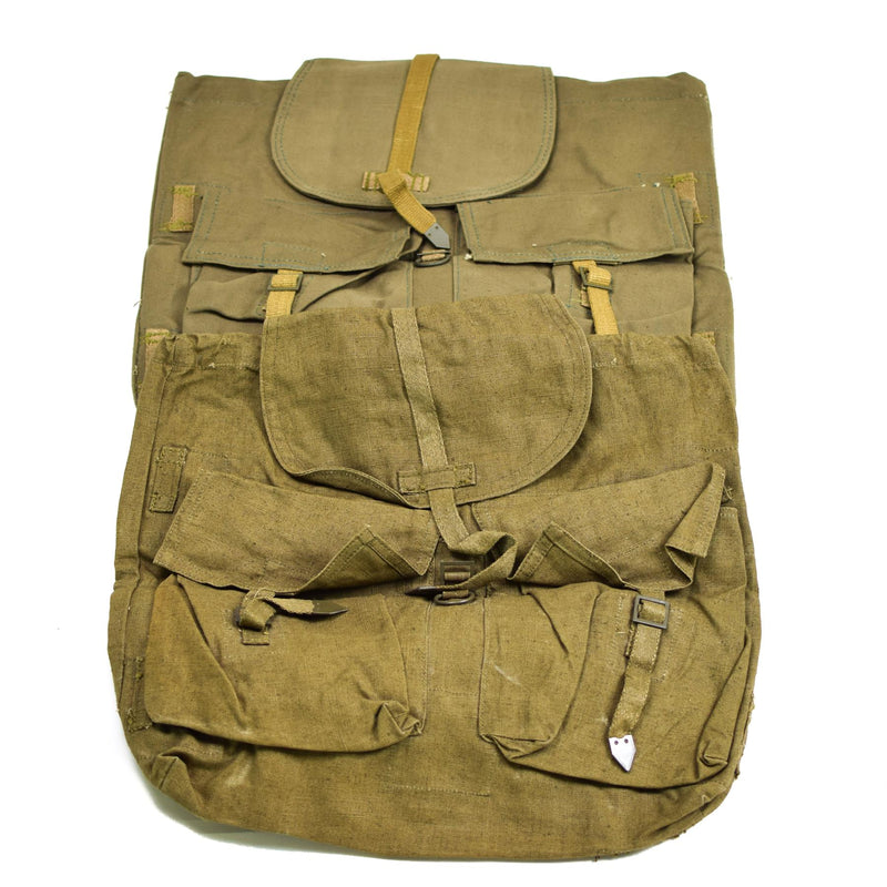 Original Czech army vintage rucksack with Y straps suspenders M60 canvas bag NEW