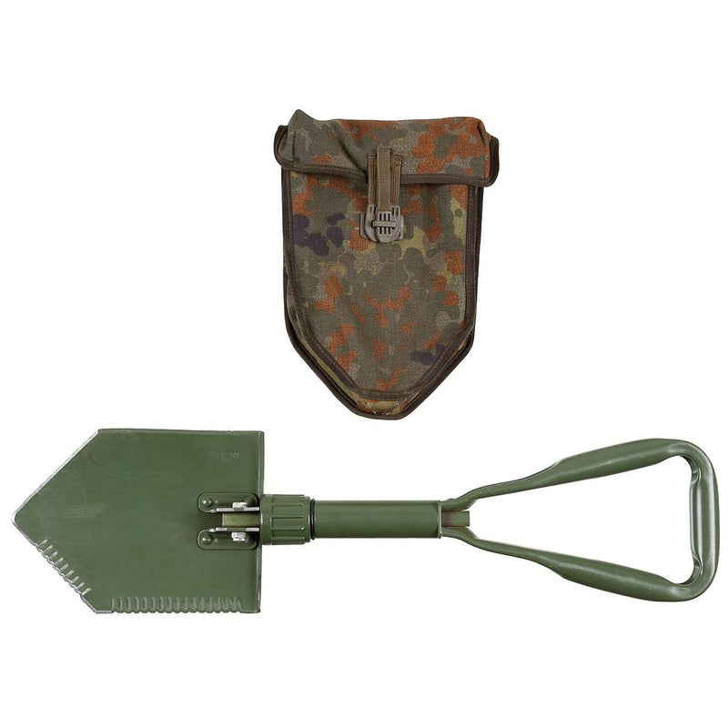 Original German BW Army folding shovel. Survival outdoor Green spade