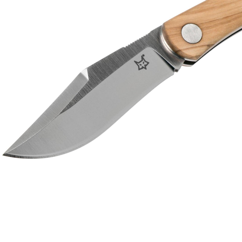 Fox Knives Brand Italy LIBAR folding knife stainless steel M390 Olive wood handle