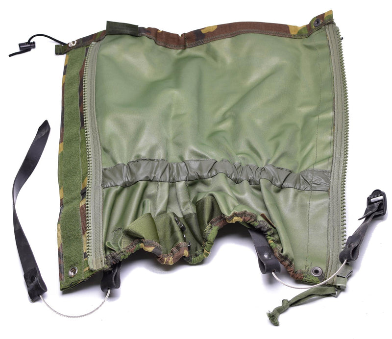 British army gaiters with durable steel rope DPM Woodland NEW