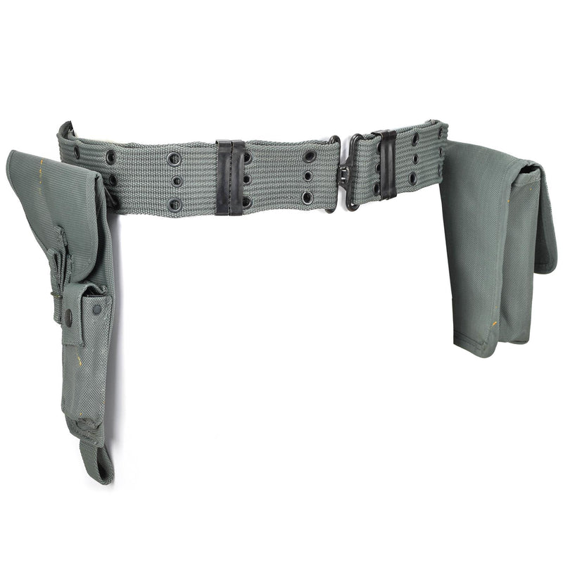 Original Italian police pistol belt holster with ammo pouch waist system NEW
