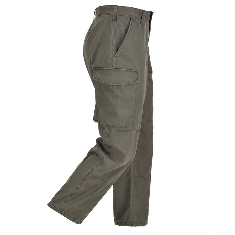 Genuine Austrian army pants O.D Military combat field Trousers Olive BDU cargo
